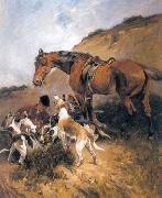 unknow artist Classical hunting fox, Equestrian and Beautiful Horses, 035. France oil painting artist